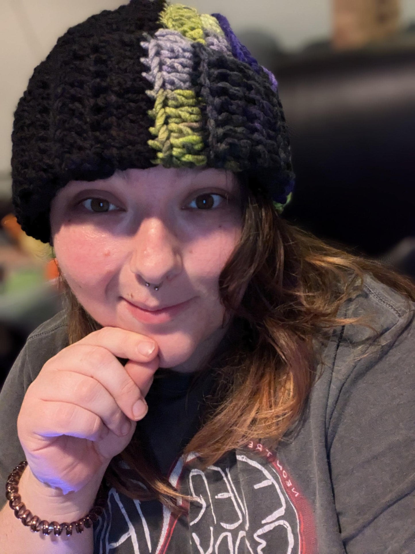 Halloween Beanie | Spooky Beanie | Two-Toned Option | Witch's Brew