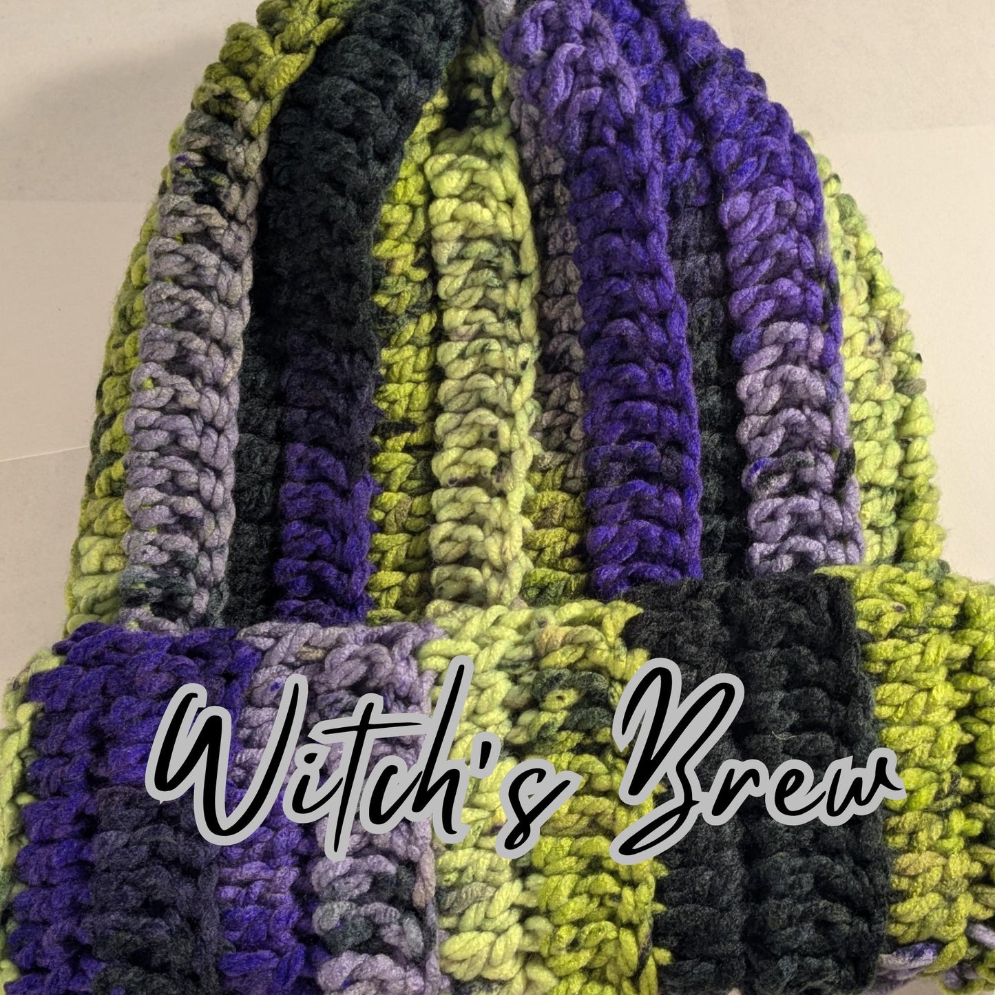 Halloween Beanie | Spooky Beanie | Two-Toned Option | Witch's Brew