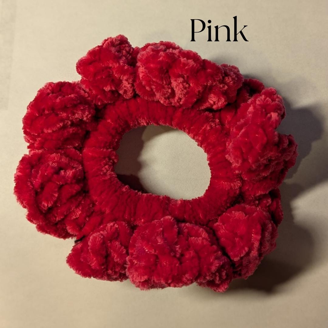 Soft and Stylish Crochet Scrunchies